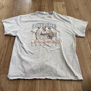 Vintage Y2K Pike Place Seattle Washington Shirt